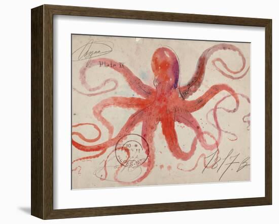 Nautical Octopus - Horizontal-Angela Staehling-Framed Premium Giclee Print