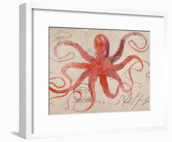 Nautical Octopus - Horizontal-Angela Staehling-Framed Premium Giclee Print