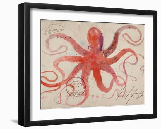 Nautical Octopus - Horizontal-Angela Staehling-Framed Premium Giclee Print