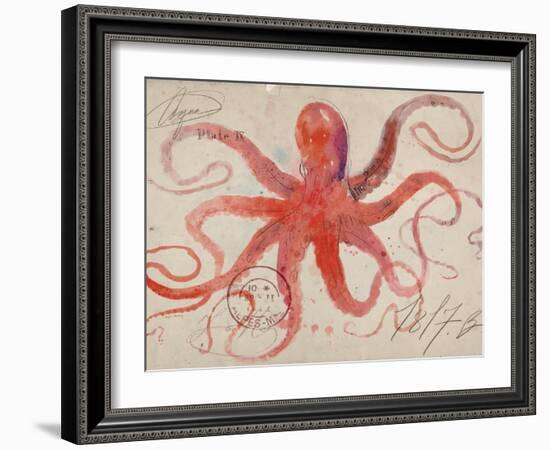 Nautical Octopus - Horizontal-Angela Staehling-Framed Premium Giclee Print