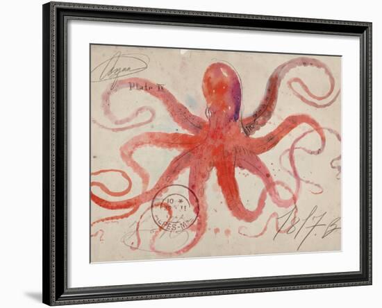 Nautical Octopus - Horizontal-Angela Staehling-Framed Premium Giclee Print