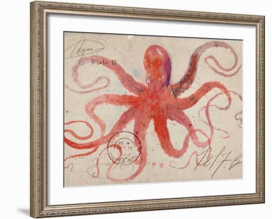 Nautical Octopus - Horizontal-Angela Staehling-Framed Premium Giclee Print