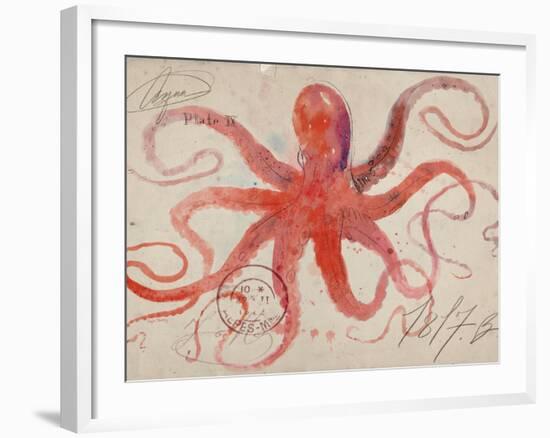 Nautical Octopus - Horizontal-Angela Staehling-Framed Premium Giclee Print