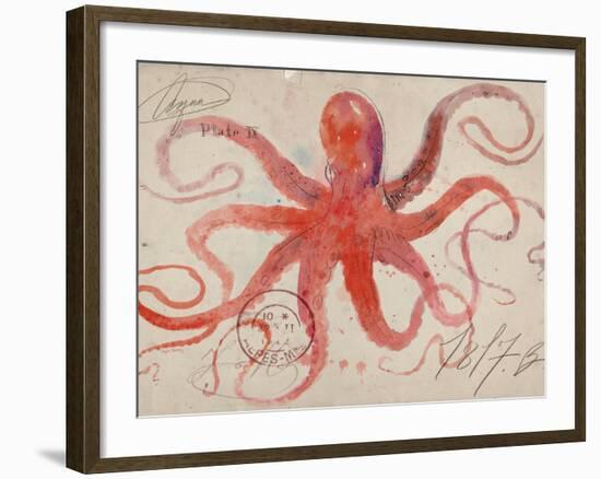 Nautical Octopus - Horizontal-Angela Staehling-Framed Premium Giclee Print