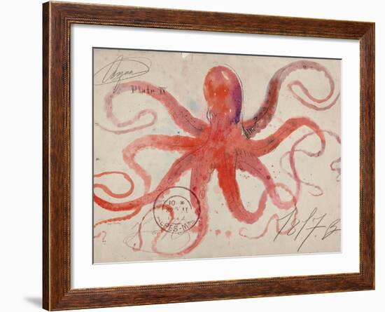 Nautical Octopus - Horizontal-Angela Staehling-Framed Premium Giclee Print