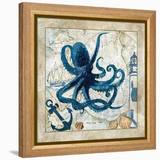 Nautical Octopus-Jill Meyer-Framed Stretched Canvas