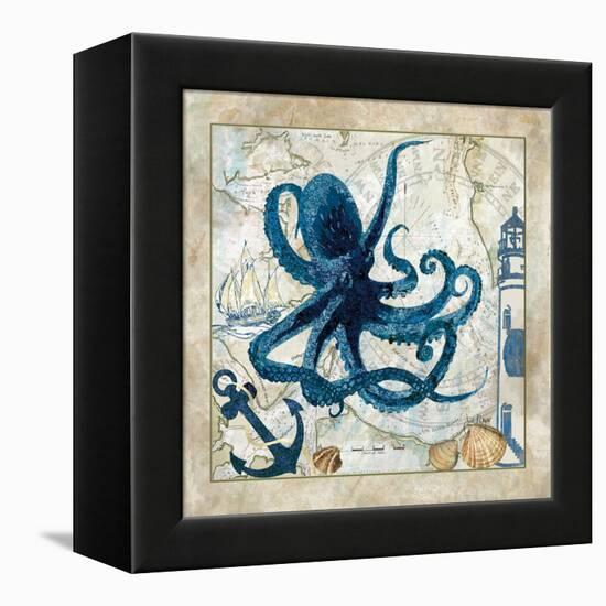 Nautical Octopus-Jill Meyer-Framed Stretched Canvas