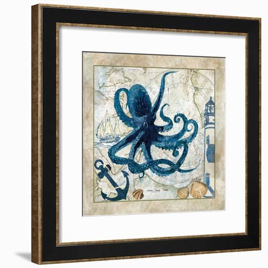 Nautical Octopus-Jill Meyer-Framed Art Print