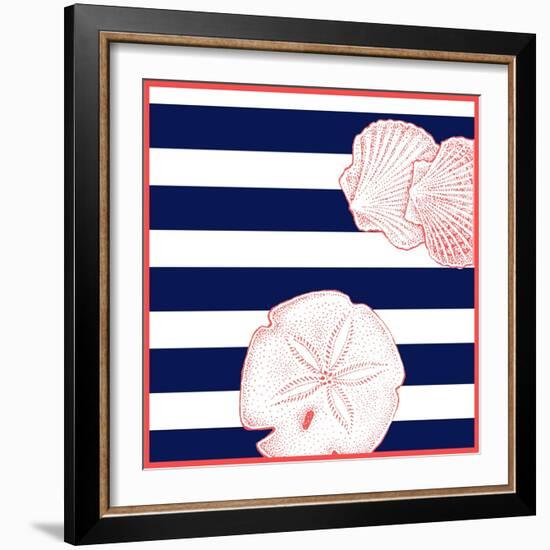 Nautical Sand Dollar-null-Framed Giclee Print