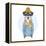 Nautical Schnauzer Dog Sailor-Olga_Angelloz-Framed Stretched Canvas