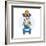 Nautical Schnauzer Dog Sailor-Olga_Angelloz-Framed Premium Giclee Print