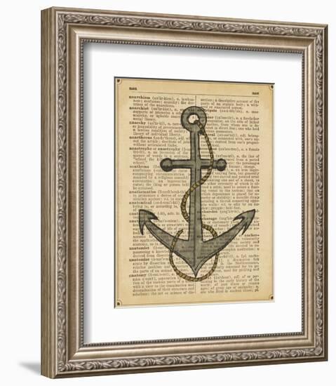 Nautical Series - Anchor-Sparx Studio-Framed Art Print