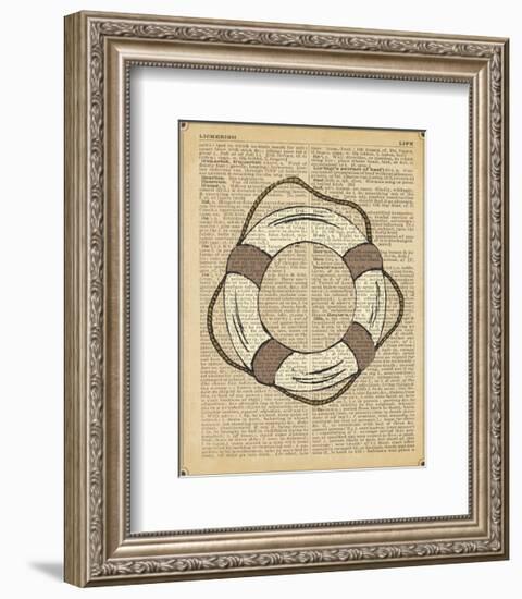 Nautical Series - Life Preserver-Sparx Studio-Framed Art Print