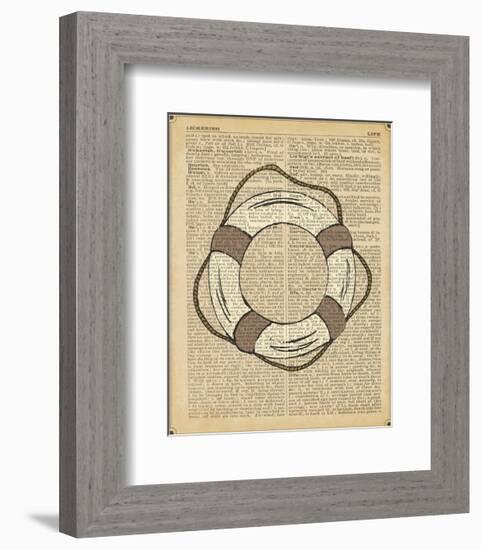 Nautical Series - Life Preserver-Sparx Studio-Framed Art Print