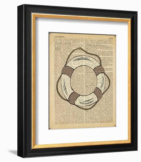 Nautical Series - Life Preserver-Sparx Studio-Framed Art Print