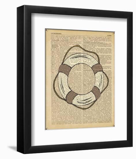 Nautical Series - Life Preserver-Sparx Studio-Framed Art Print