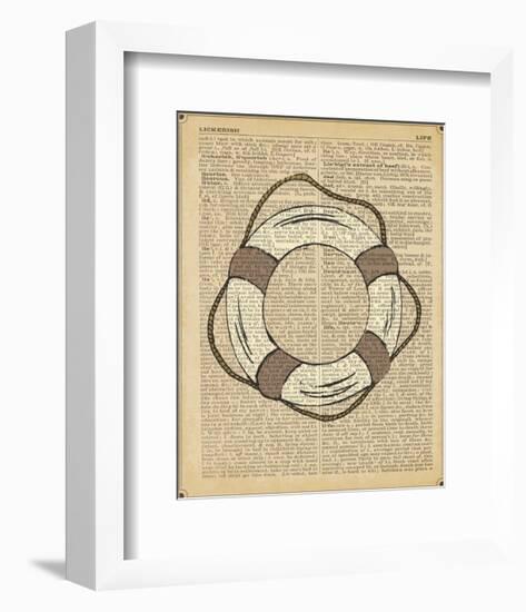 Nautical Series - Life Preserver-Sparx Studio-Framed Art Print