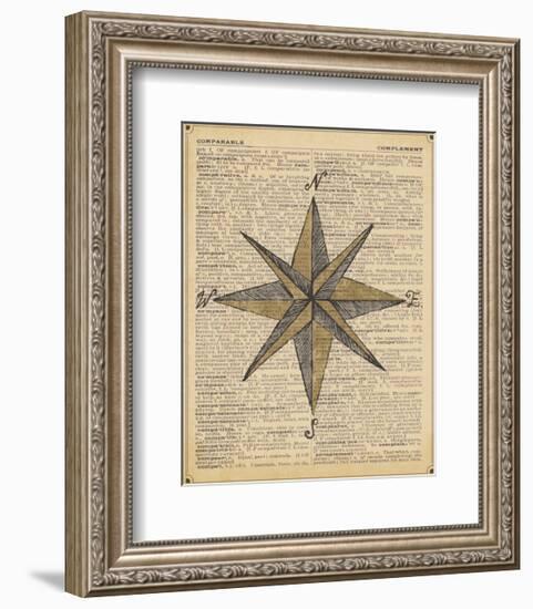 Nautical Series - Nautical Star-Sparx Studio-Framed Art Print