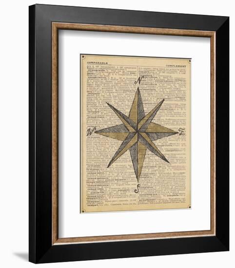 Nautical Series - Nautical Star-Sparx Studio-Framed Art Print