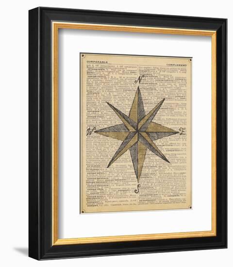 Nautical Series - Nautical Star-Sparx Studio-Framed Art Print