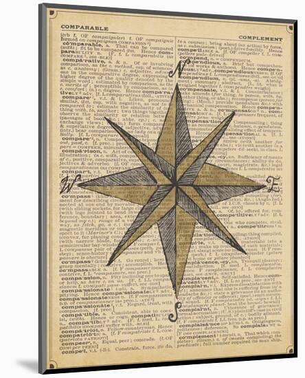 Nautical Series - Nautical Star-Sparx Studio-Mounted Art Print