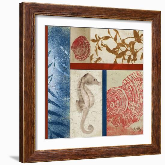 Nautical Surroundings Squares I-Elizabeth Medley-Framed Art Print