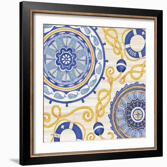 Nautical Suzani I-Paul Brent-Framed Art Print