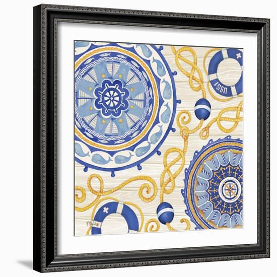 Nautical Suzani I-Paul Brent-Framed Art Print