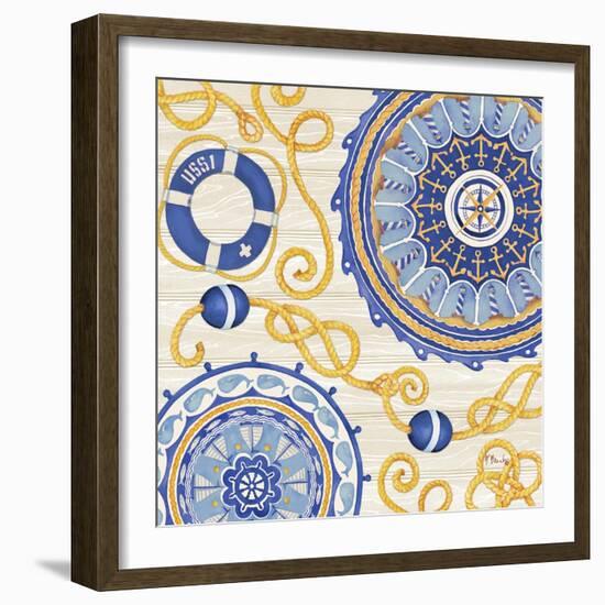 Nautical Suzani II-Paul Brent-Framed Art Print