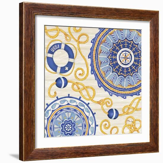 Nautical Suzani II-Paul Brent-Framed Art Print