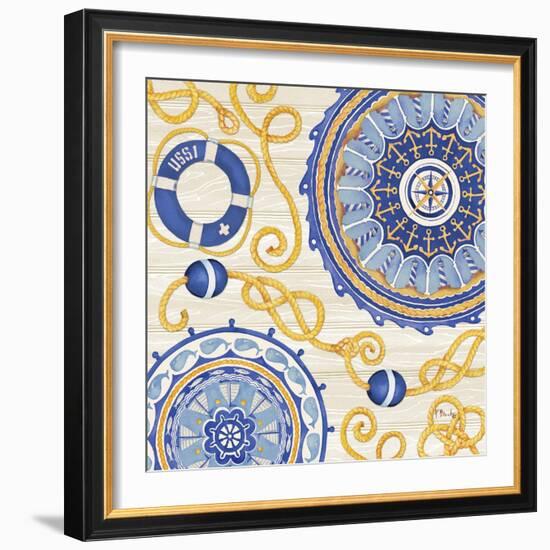 Nautical Suzani II-Paul Brent-Framed Art Print