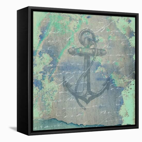 Nautical Watercolor-Sheldon Lewis-Framed Stretched Canvas