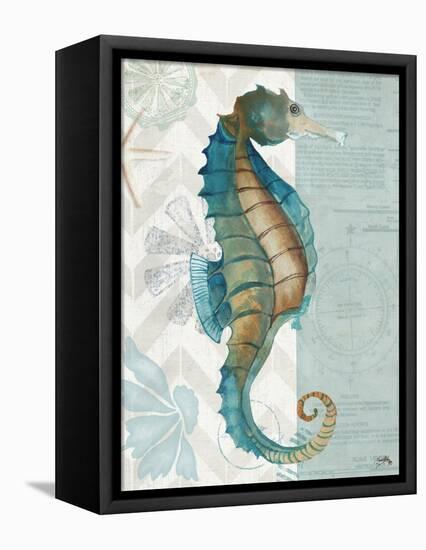 Nautical World II-Elizabeth Medley-Framed Stretched Canvas