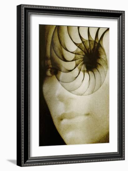 Nautilus And Woman's Face-Hannah Gal-Framed Photographic Print