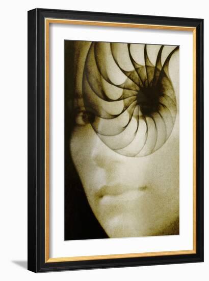 Nautilus And Woman's Face-Hannah Gal-Framed Photographic Print