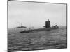 Nautilus' Submarine in Harbor Returning from Historic Trip under Polar Ice Cap. with Crew-Carl Mydans-Mounted Photographic Print
