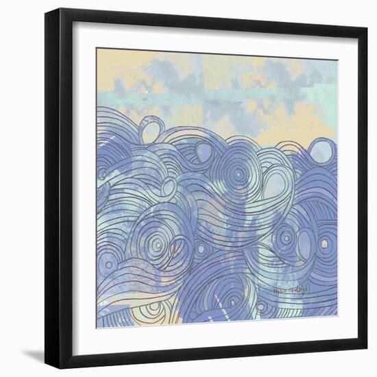 NauWave4    seascape, water, waves-Robbin Rawlings-Framed Art Print