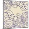 NauWaves1    waves, pattern, nautical-Robbin Rawlings-Mounted Art Print