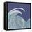 NauWaves3    blue, seascape, wave, nautical-Robbin Rawlings-Framed Stretched Canvas