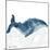 NauWhale1    whale, white background, nautical-Robbin Rawlings-Mounted Art Print