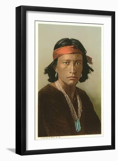 Navajo Boy--Framed Art Print