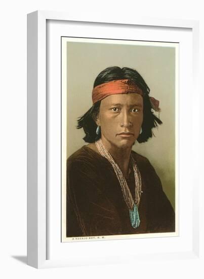 Navajo Boy-null-Framed Art Print