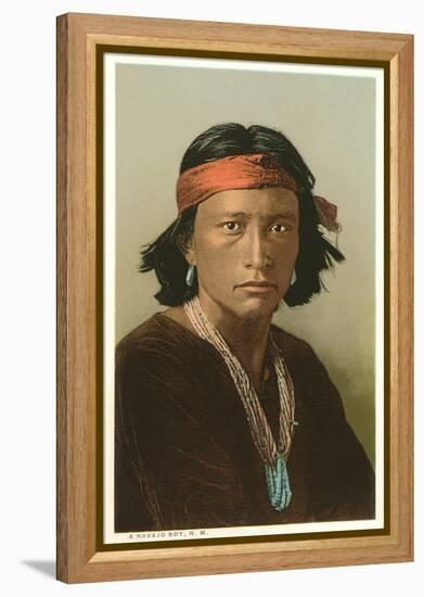 Navajo Boy-null-Framed Stretched Canvas