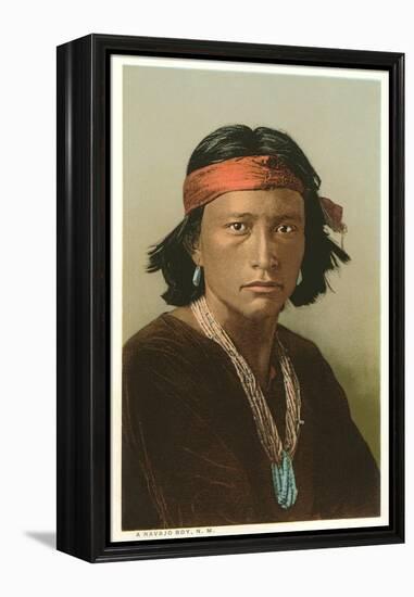Navajo Boy-null-Framed Stretched Canvas