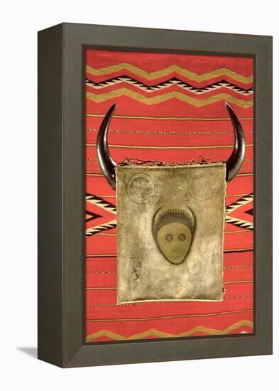 Navajo Buffalo Moon Blanket, from Arizona (Wool)-American-Framed Premier Image Canvas