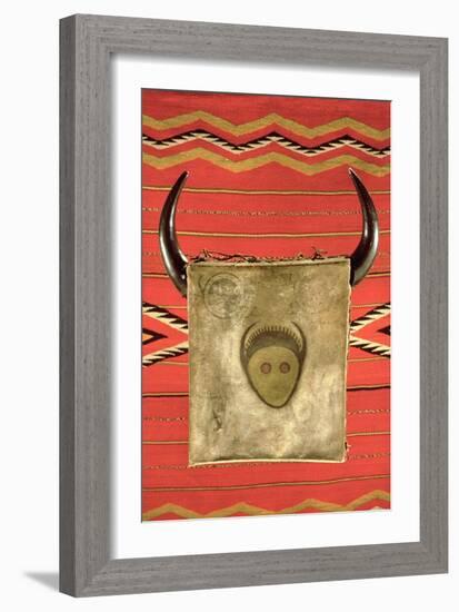 Navajo Buffalo Moon Blanket, from Arizona (Wool)-American-Framed Giclee Print