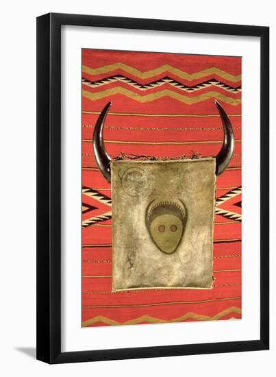 Navajo Buffalo Moon Blanket, from Arizona (Wool)-American-Framed Giclee Print