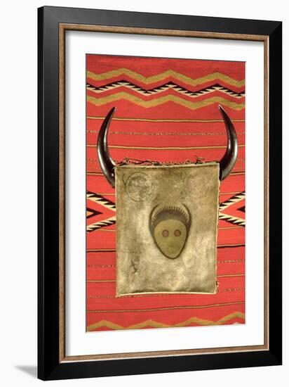 Navajo Buffalo Moon Blanket, from Arizona (Wool)-American-Framed Giclee Print