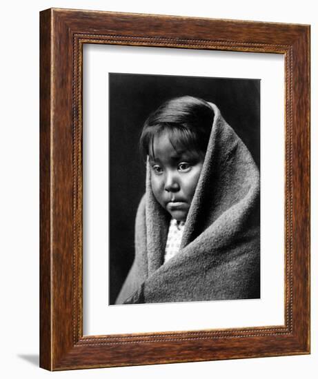 Navajo Child, C1904-Edward S^ Curtis-Framed Photographic Print