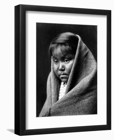 Navajo Child, C1904-Edward S^ Curtis-Framed Photographic Print